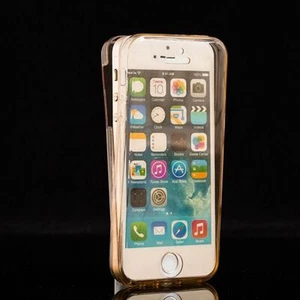Apple iPhone 5 / 5s / SE Full Body 360 Silikonowe etui ochronne Etui na telefon komórkowy Case Złote - Zdjęcie 1 z 2