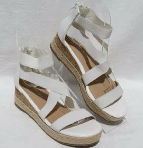 MADDEN GIRL White Strappy KIANNA Wedge Espadrilles Sandals Shoes US 4 fits 36 - Picture 1 of 8