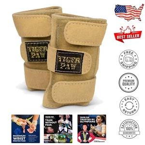 Ergonomic Leather Wrist Braces for Gymnastics - Adjustable Fit for Performance - Bild 1 von 11