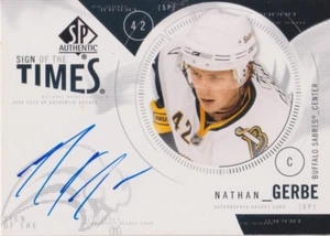 2009-10 SP Authentic Sign of the Times Nathan Gerbe - Buffalo Sabres - Bild 1 von 2
