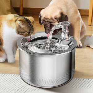 Cat Dog Water Fountain Automatic 2L Dispenser Water Bowl Inside Ultra-Quiet Pump - Picture 1 of 11