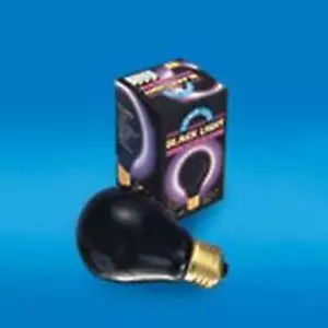 BOMBILLA NEGRA 75 W fiesta rave concert suministros fiesta luces bombillas NUEVO ligero - Imagen 1 de 1