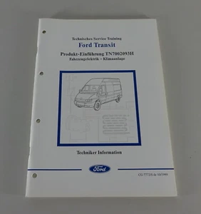 Información Técnica Entrada Ford Transit Eléctrico - Aire Acondicionado - - Imagen 1 de 6