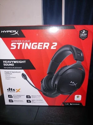 HyperX - Cloud Stinger 2 Core Wired Gaming Headset for PC - Black - Image 1 of 4