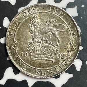 1902 Great Britain 1 Shilling Lot#T2413 Silver! Nice! - Picture 1 of 2