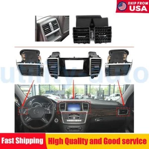 4PCS Front Dashboard A/C Air Vent Grille Cover Set For Benz W166 GLE300 GLS400 - Afbeelding 1 van 5