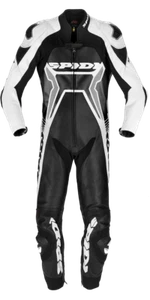 TUTA IN PELLE WARRIOR 2 WIND PRO NERO BIANCO SPIDI SIZE 54 - Foto 1 di 1