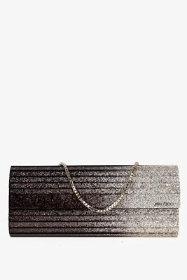 Bolso de Mano Jimmy Choo Sweetie Glitter Lucite en Negro Champagne Foto 1 de 4