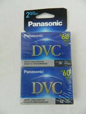 Panasonic DVC 60 (Mini DV) Video Casetes Digital, Juego de 2 Nuevos Precintados  Foto 1 de 4