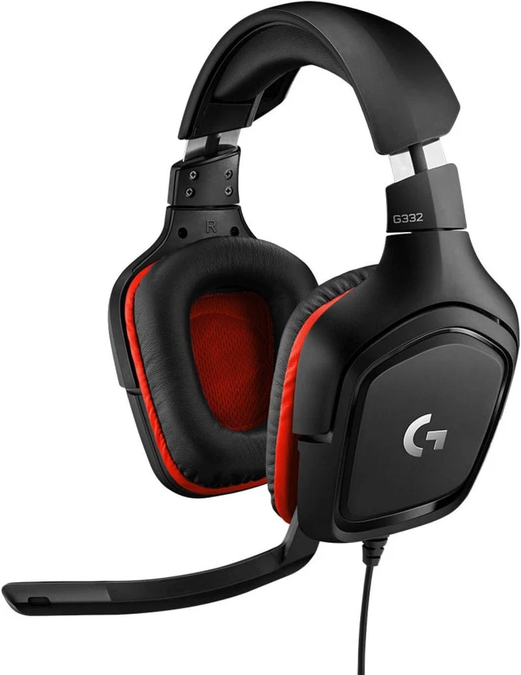 Auriculares para juegos LOGITECH G332 - negros y rojos Foto 1 de 1