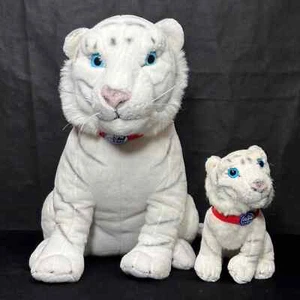 White Tiger Mom Baby Cub Ringling Bros The Greatest Show On Earth Plush Stuffed - Imagen 1 de 20