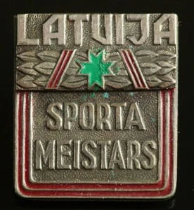 ORIG. Latvia EX USSR Master of Sports Skrew breast Badge #1225 - Picture 1 of 4