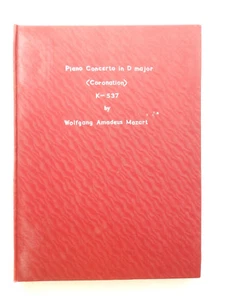 Mozart  Piano Concerto in D major (Coronation)  Eulenburg study score hardcover - Picture 1 of 5