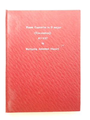 Mozart  Piano Concerto in D major (Coronation)  Eulenburg study score hardcover - Image 1 of 4