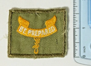 Vintage 1970s Be Prepared Boy Scout Patch - Picture 1 of 2