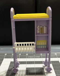 Mattel 2016 Purple Barbie Baby Nursery Changing Table Doctors Cart - Picture 1 of 8