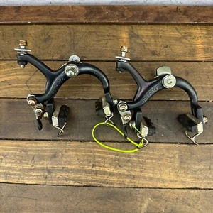 Vintage Shimano Dura Ace Brake Caliper  LONG REACH BOLT Rear Side Pull Black - Picture 1 of 17