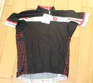 2XL CASTELLI CYCLING JERSEY XXL FREE AR 4.0 FULL ZIP BLACK WHITE ROSSA CORSA NEW - Picture 1 of 5