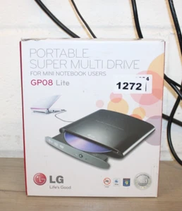 LG GP08NU6B GP08 LITE PORTABLE SUPER MULTI DRIVE FOR MINI NOTEBOOK USERS - Afbeelding 1 van 2