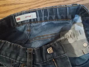 LEVI’S Denim Blue Jeans Pants PERFECT Adjustable Waist Zip Fly Boys Sz 5 Reg #3 - Picture 1 of 5
