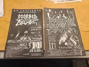 Morbid Angel - 2 Original Show Flyers Mexico City 9/11/2011 and 7/11/2004 - Picture 1 of 1