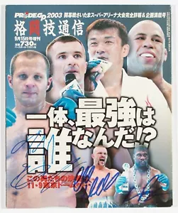 Fedor Emelianenko Rampage Jackson Chuck Liddell Signed Pride FC Magazine PSA/DNA - Picture 1 of 24