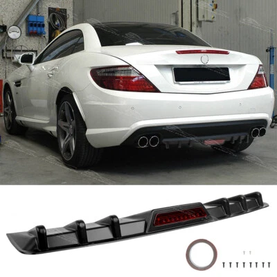 Alerón difusor de parachoques trasero negro para Mercedes Benz SLK250 SLK200 Foto 1 de 4