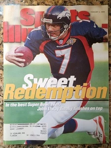 Sports Illustrated Feb 2 1998 Sweet Redemption John Elway - Free Shipping - Picture 1 of 1