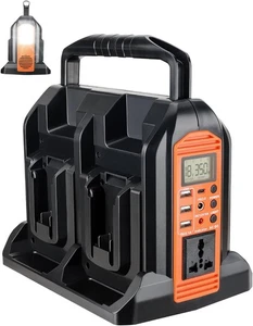 Inversor de corriente 350W para batería Black+Decker 20V 4 puertos DC 20V a AC 110V~120V - Imagen 1 de 7