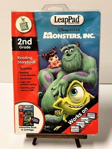 New Leap Frog LeapPad Reading Disney Pixar Monsters Inc Level 2 Book & Cartridge - Picture 1 of 3