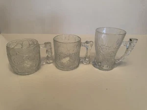 Flintstones Mugs Vintage Complete Cup USA 1993 McDonalds 3 Mugs - Picture 1 of 6