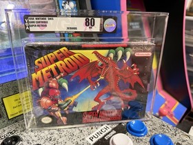 1994 SNES Super Metroid VGA 80 NM SEALED Phantoon Early Production WATA PSA 9.4