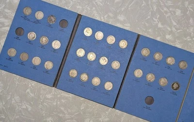 LIBERTY 'V' NICKEL 5C PARTIAL SET - 30/33 Coins, Inc. Tough Dates, Whitman Album - Image 1 of 4