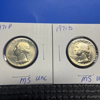 1971 P&D Washington Quarters Set - Image 1 of 4