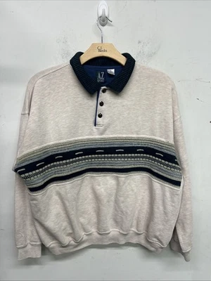 Suéter Polo Vintage AZ Sport Cuello Talla 2XL Foto 1 de 4