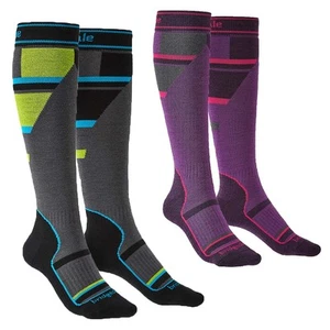 Ski Mountain Junior Racer Over Calf Merino Performance Socks - Picture 1 of 11