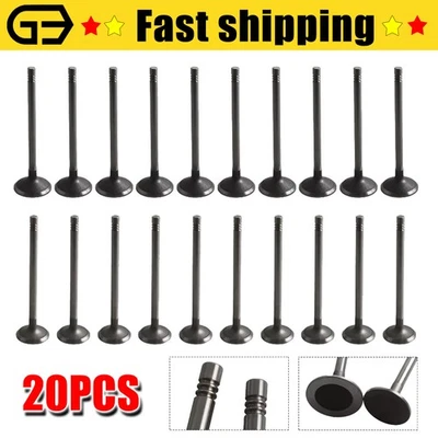 Válvulas de escape de admisión 20 piezas para Volvo S40 S60 2,5 L L5 T5 S70 S80 9454607 9454610 Foto 1 de 4