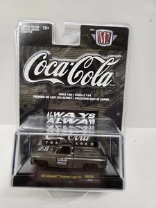 New Card M2 Machines Always Coca Cola 1973 Chevy Cheyenne Super 10 Diecast Truck - Bild 1 von 14