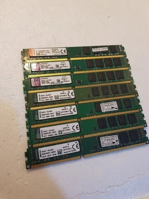 6x 8GB DDR3 PC 12800U 1600MHz PC Memory Modules by Kingston KVR16N11/8 - Image 1 of 4