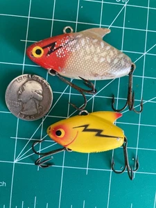 LOTE DE COLECCIÓN 2 SEÑUELOS HEDDON SONIC SIN LABIOS CRANKBAITS PESCA EE. UU. DE COLECCIÓN PEQUEÑA MEZCLA - Imagen 1 de 10