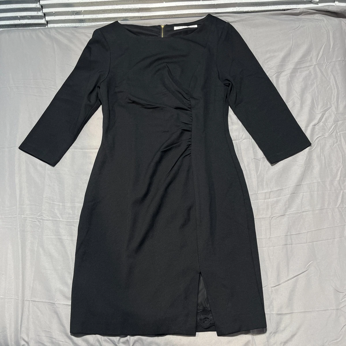 Trina Turk Women's Flush Ponte Dress - Knee-Length Dress With Gold Button Detail On Sleeves & Skirt, Elegant & Comfortable - View #10