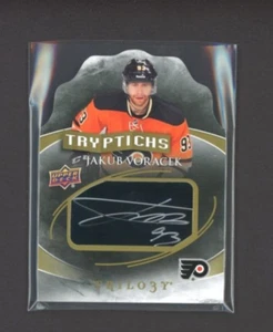 2015-16 Upper Deck Trilogy Tryptichs Autograph #TFLY1 Jakub Voracek 16/60 - Bild 1 von 2
