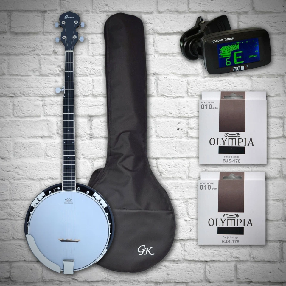 Banjo 5 Strings/ Gig bag/ Tuner/ 2 Sets Strings (Canadian Brand) - Image 1 of 1