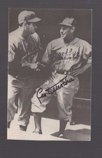 Leo Durocher 1973 TCMA Postcard signed auto autographed card Brooklyn Dodgers