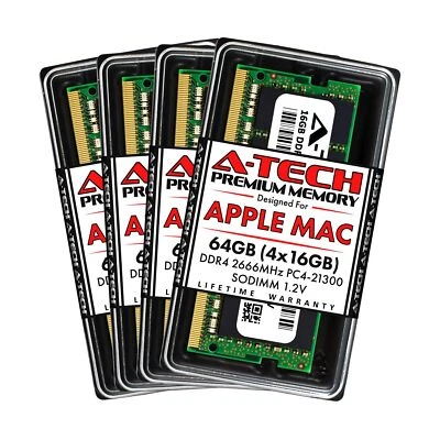 A-Tech 64GB Kit (4x16GB) RAM for Apple iMac 2019 & 2020 27 inch Retina 5K | D... - Photo 1/4