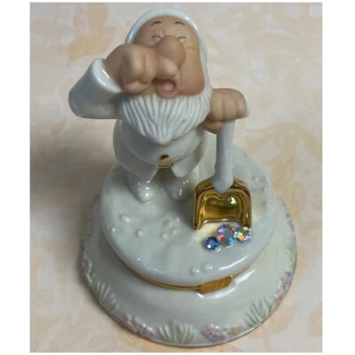 LENOX Disney SNEEZY Snow White & The Seven Dwarfs Treasure Trinket Box & CHARM💎 - Image 1 of 4