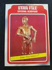 Topps Original 1980 Empire Strikes Back See-threepio C-3PO STAR FILE card #6