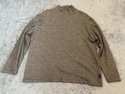 Suéter De Colección Marithe Francois Girbaud Para Hombres Grande Gris Simulado Tejido Apretado Cuello Alto Foto 1 de 4