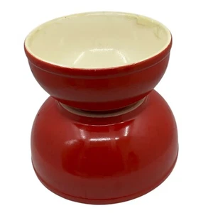Vintage Universal Cambridge Red Set of 2 Nesting Ovenproof Mixing Bowls - Bild 1 von 10