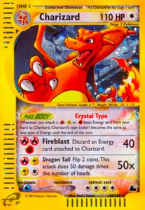 POKEMON SKYRIDGE HOLO CRISTAL CHARIZARD #146 TARJETA 2003 Foto Imán @3"x5" - Imagen 1 de 3
